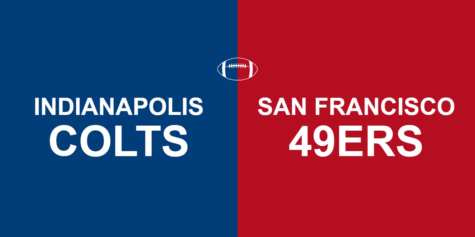 Colts vs 49ers