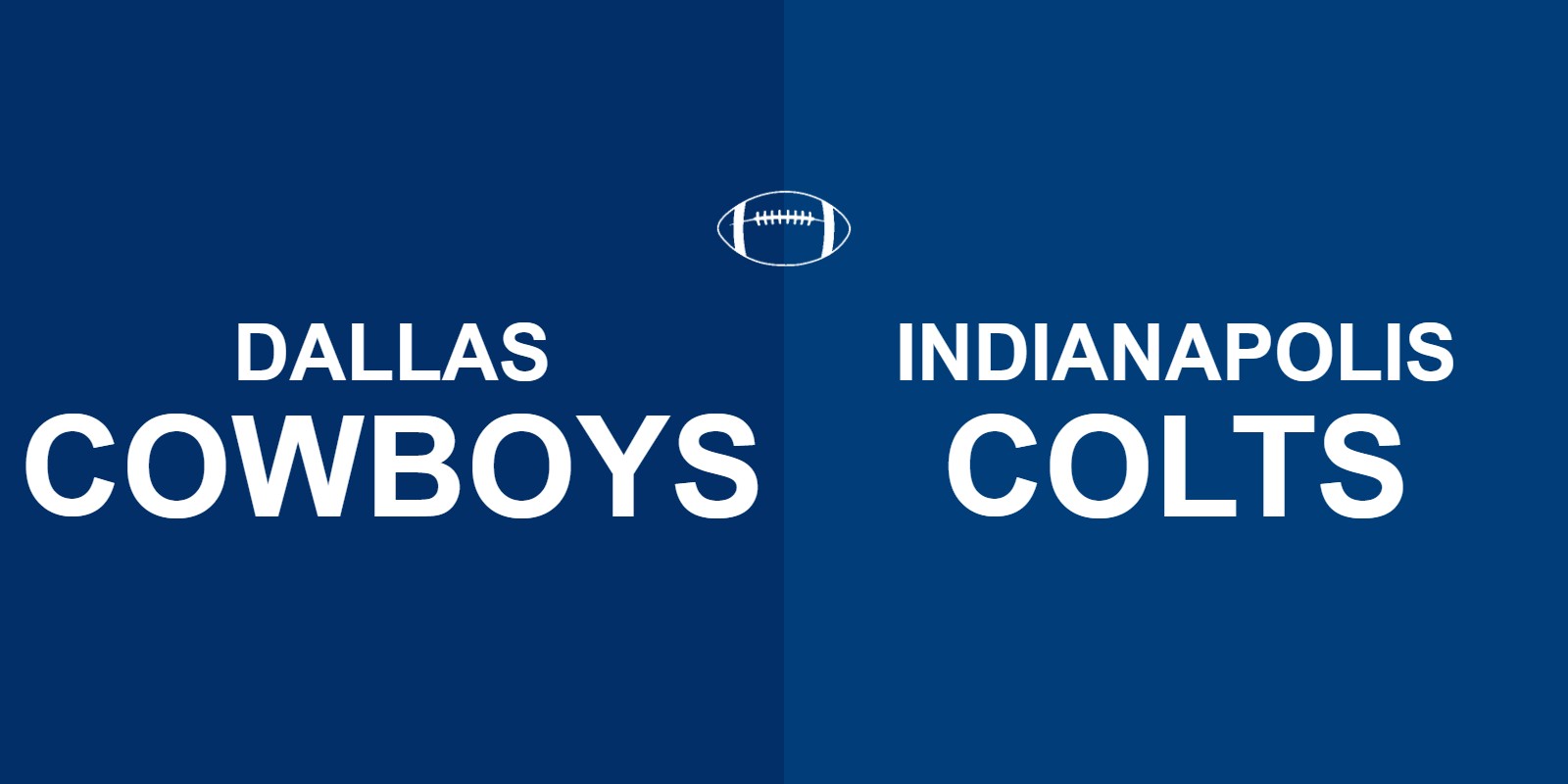 Cowboys vs Colts