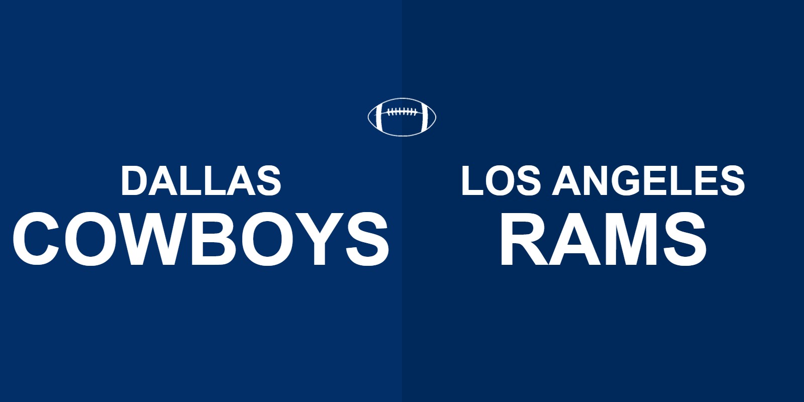 Cowboys vs Rams