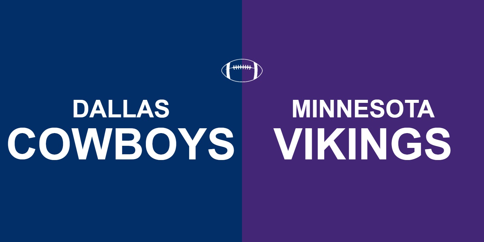 Cowboys vs Vikings