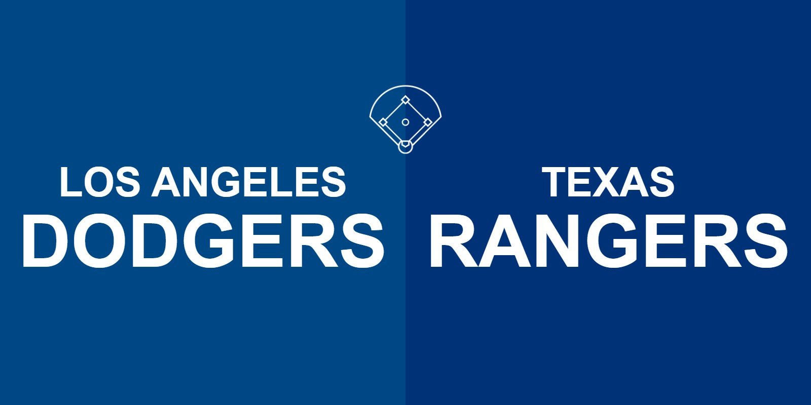 Dodgers vs Rangers