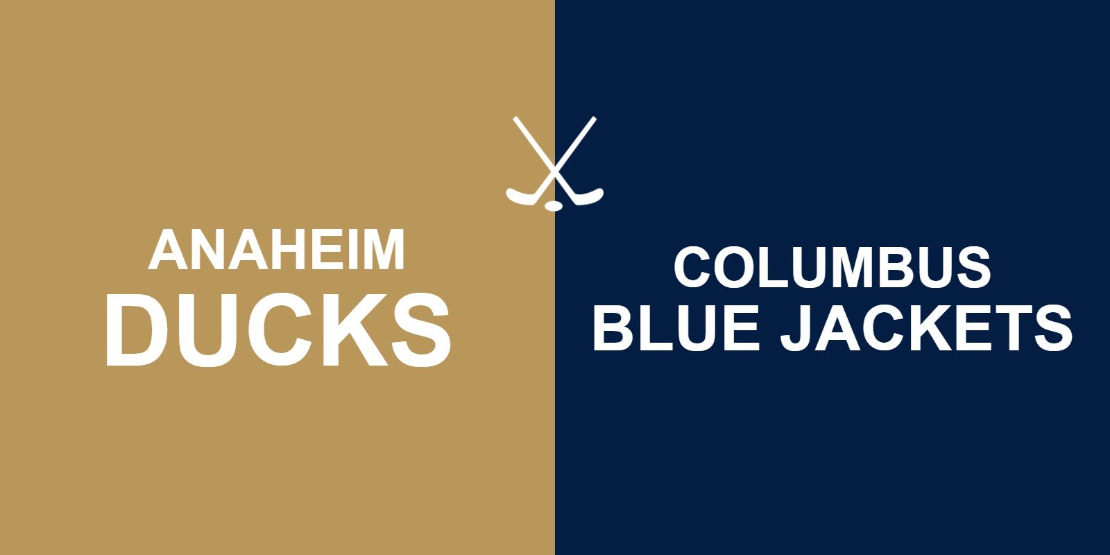 Ducks vs Blue Jackets