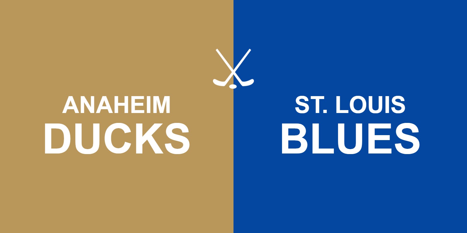 Ducks vs Blues