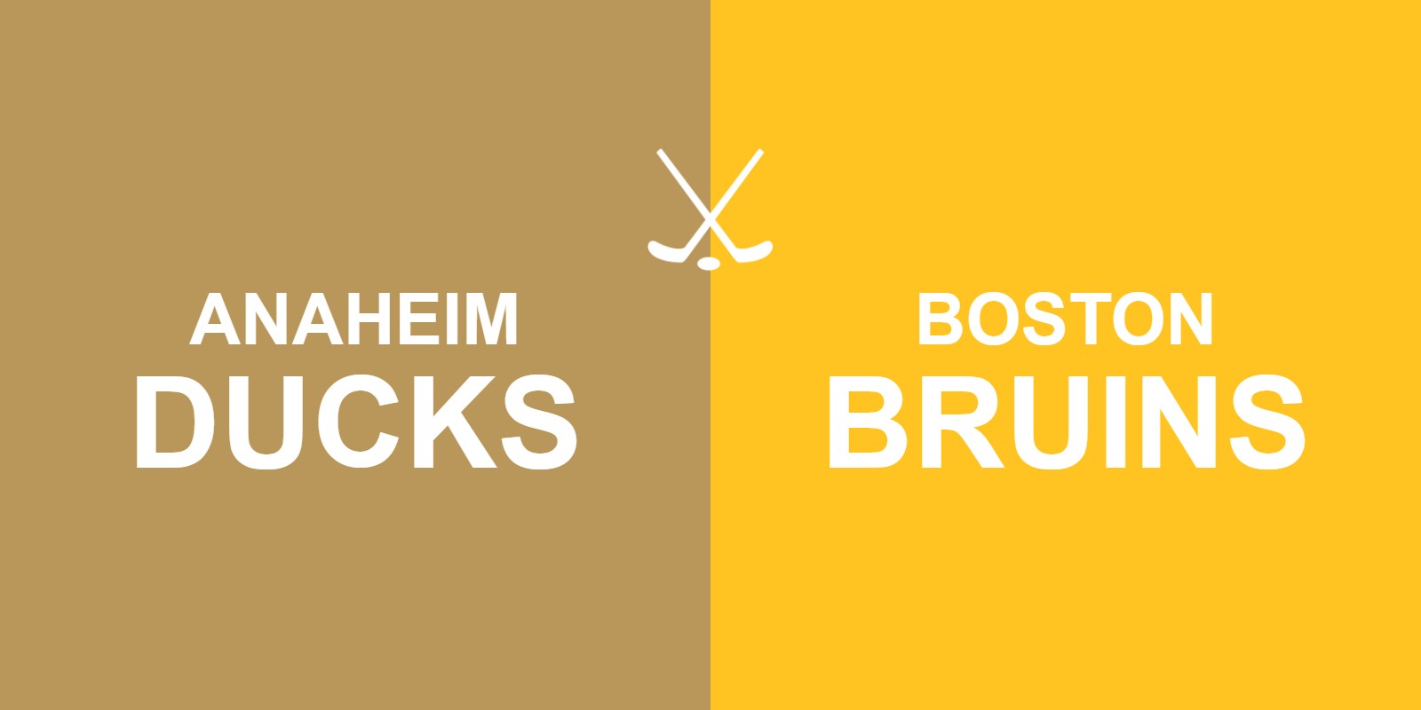 Ducks vs Bruins