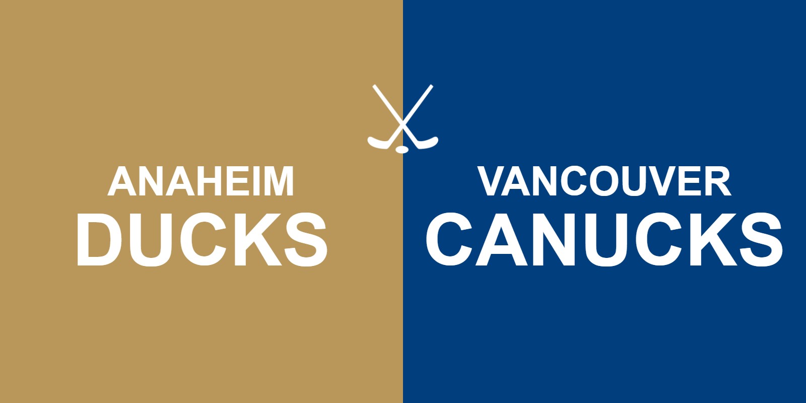 Ducks vs Canucks
