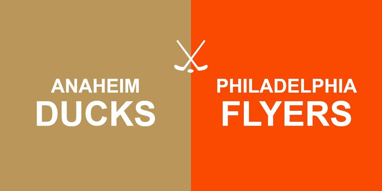 Ducks vs Flyers