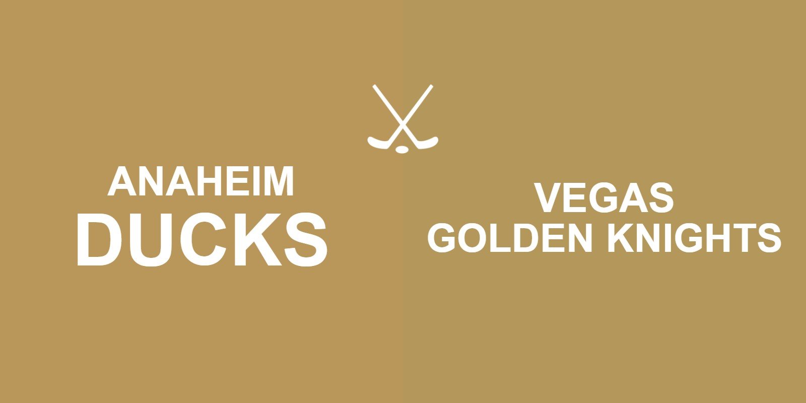 Ducks vs Golden Knights