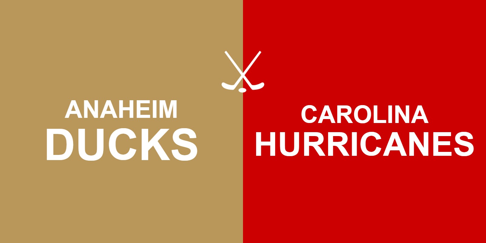 Ducks vs Hurricanes