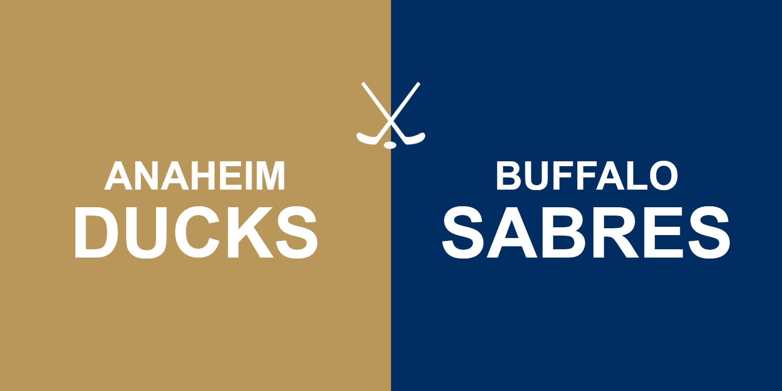 Ducks vs Sabres