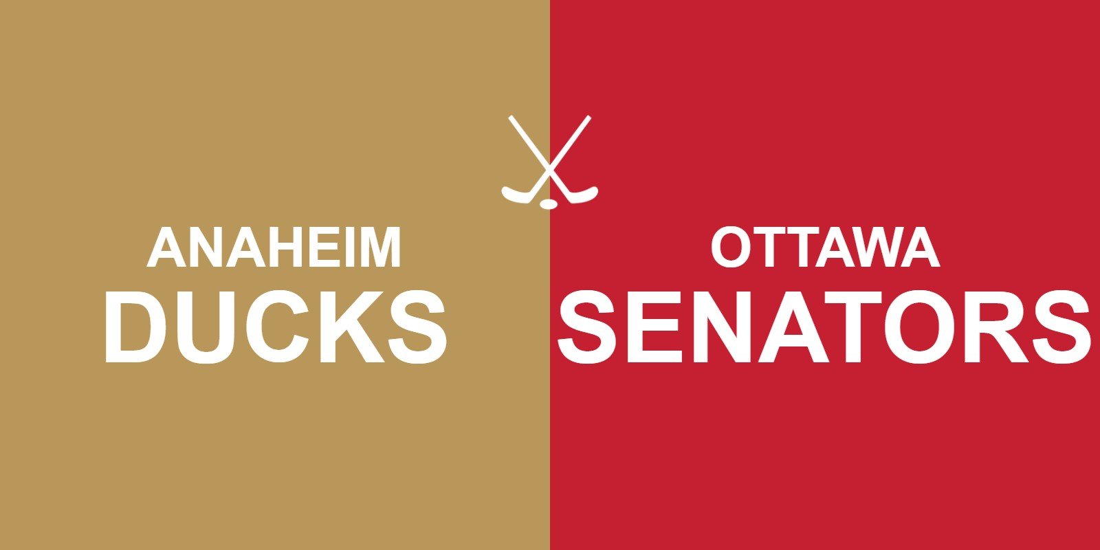 Ducks vs Senators
