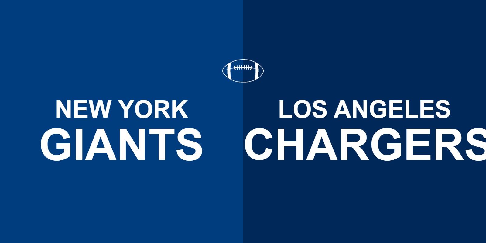 Giants vs Chargers