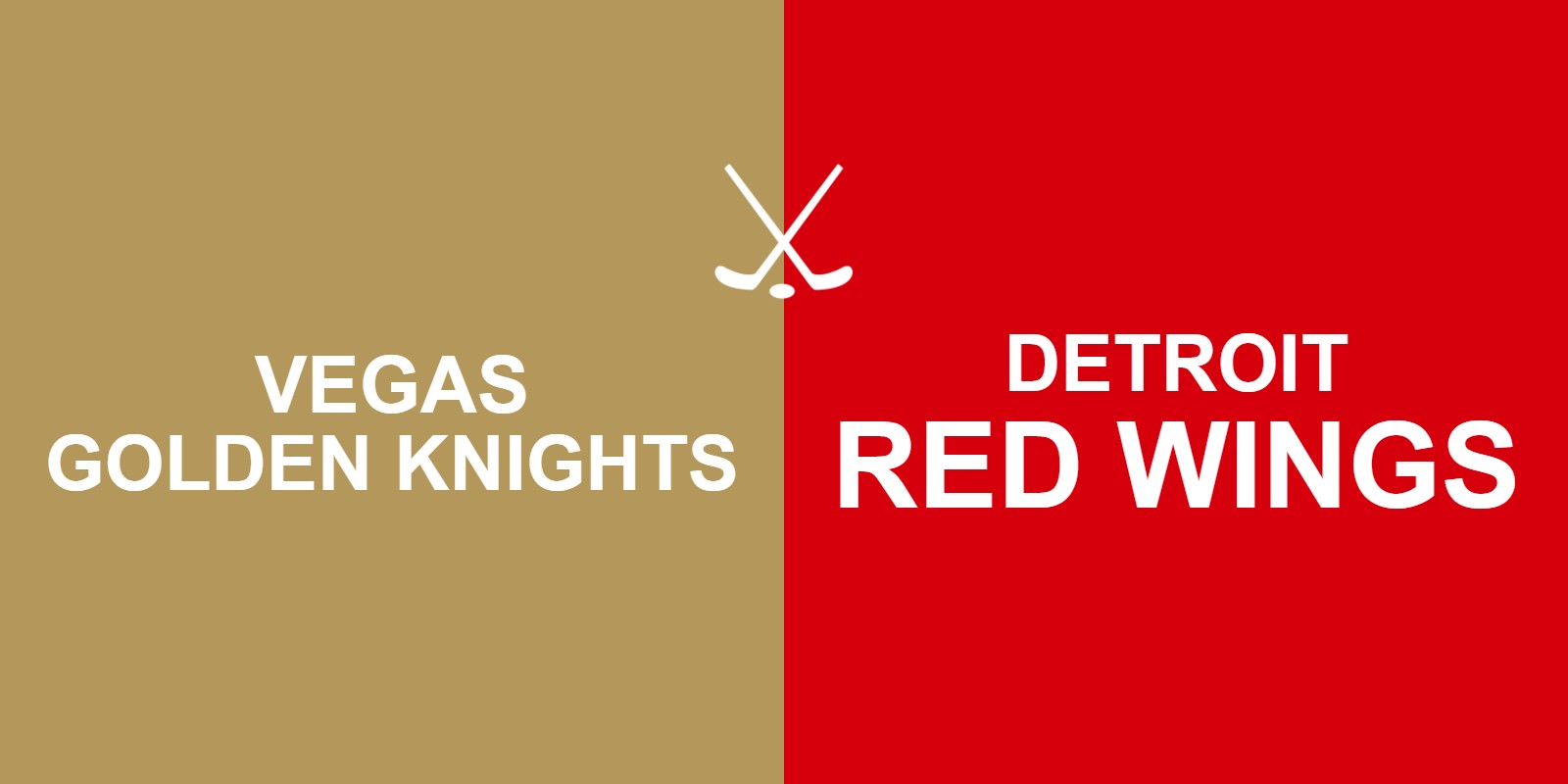 Golden Knights vs Red Wings