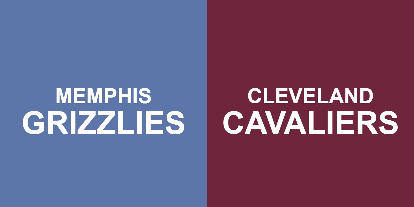 Grizzlies vs Cavaliers