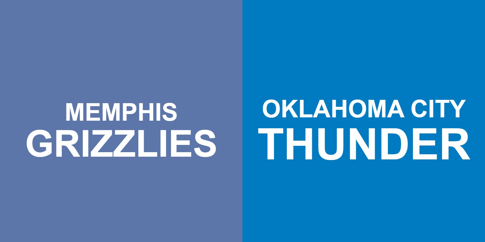 Grizzlies vs Thunder