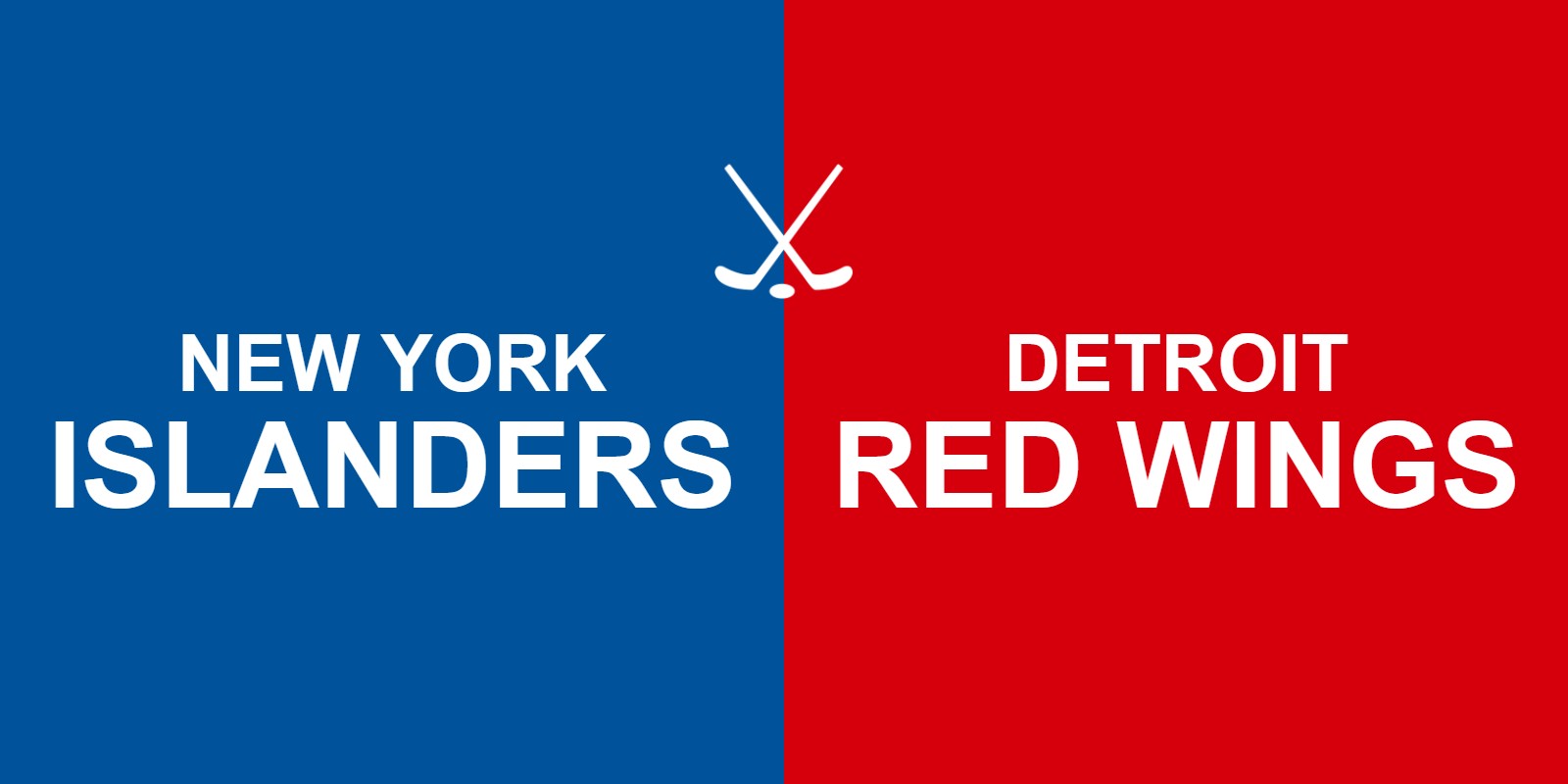 Islanders vs Red Wings