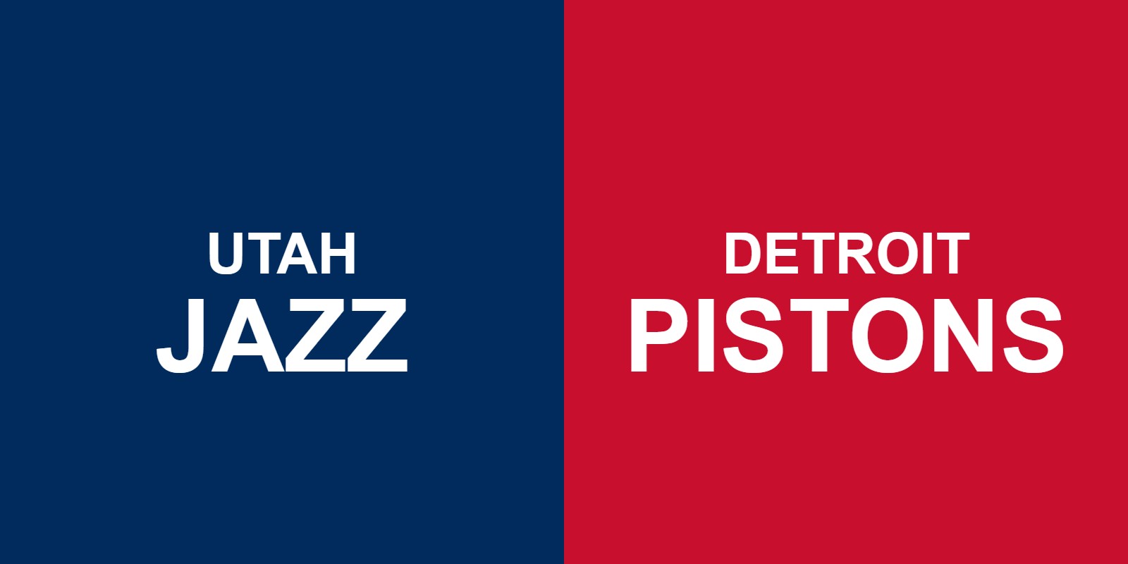 Jazz vs Pistons