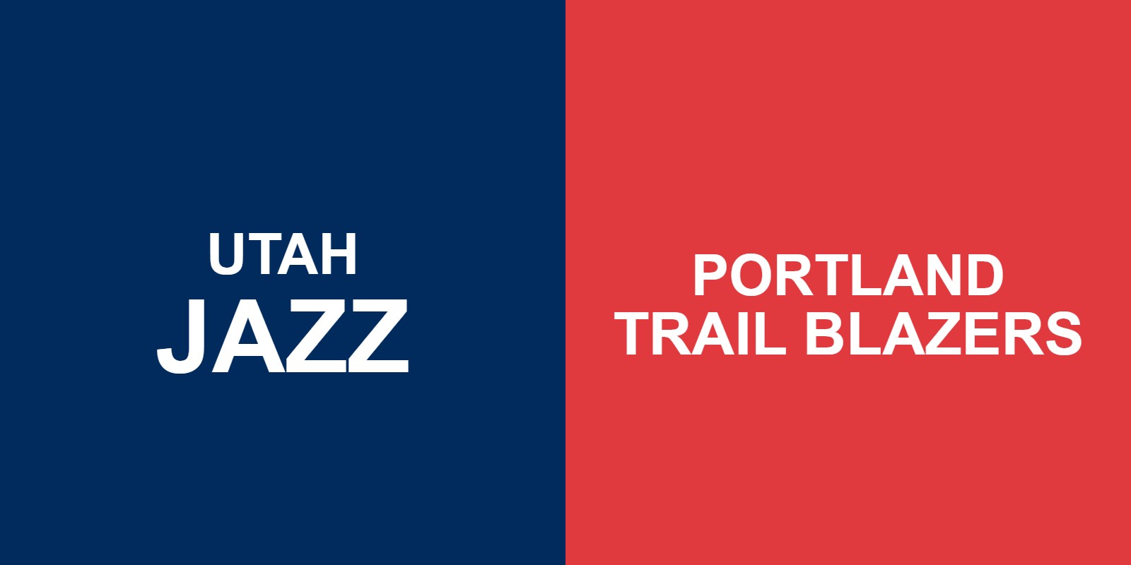 Jazz vs Trail Blazers