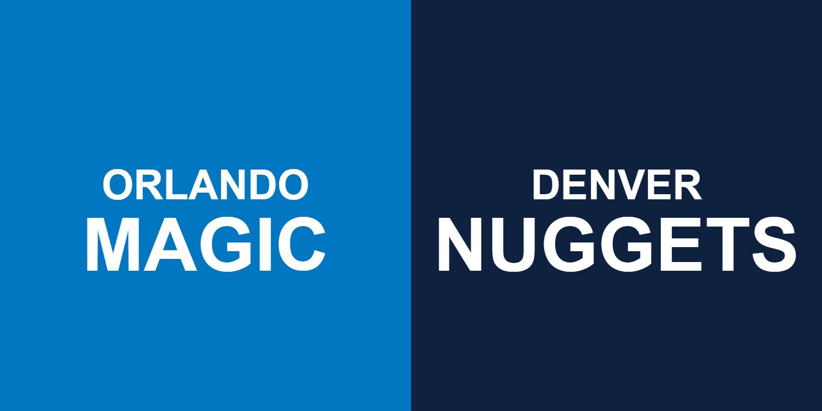Magic vs Nuggets