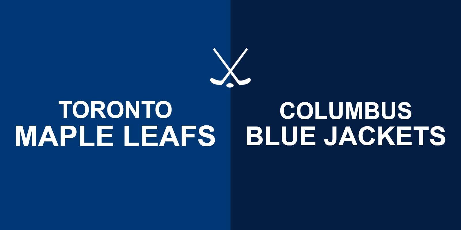 Maple Leafs vs Blue Jackets
