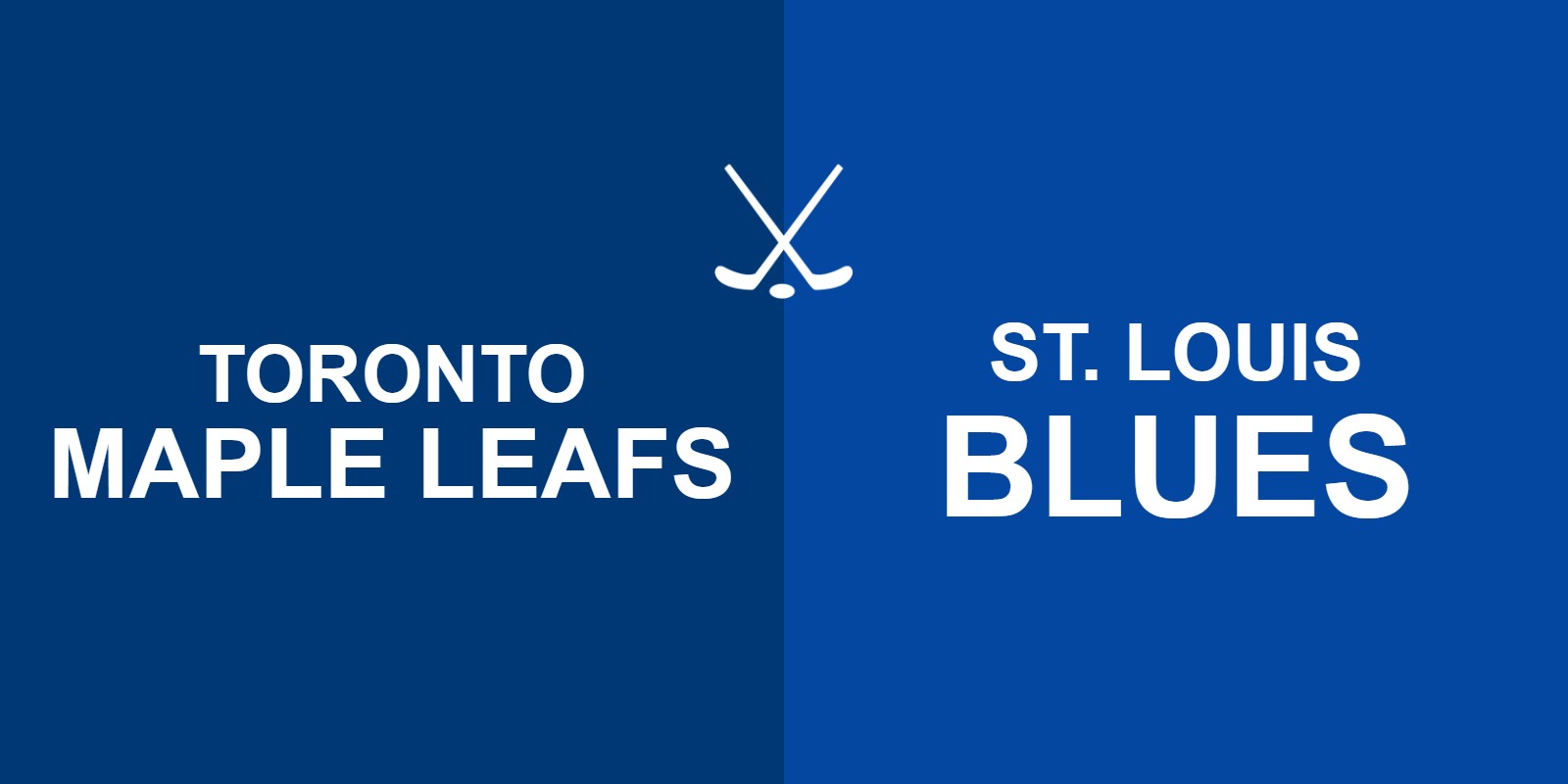 Maple Leafs vs Blues