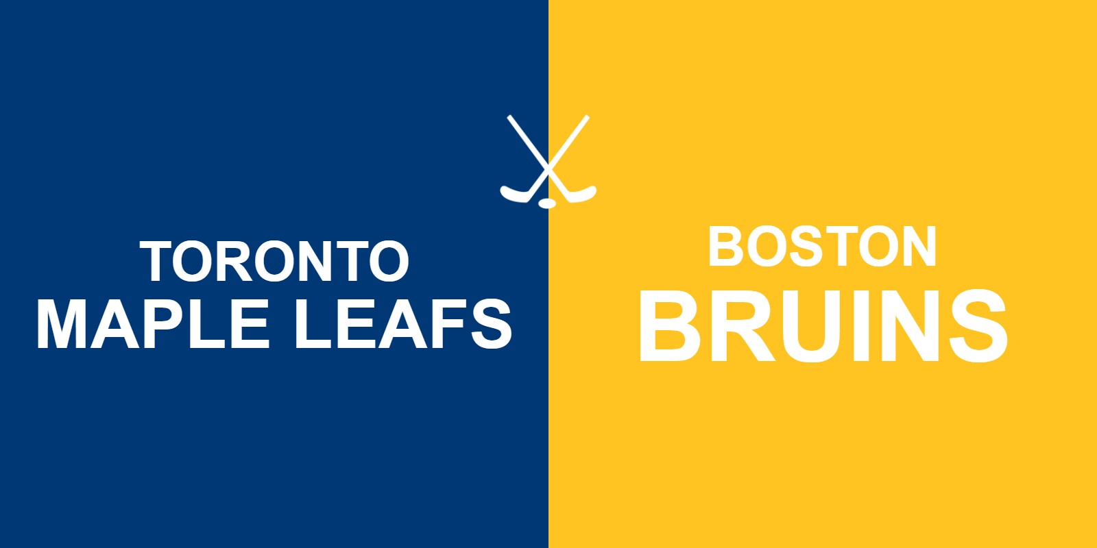 Maple Leafs vs Bruins