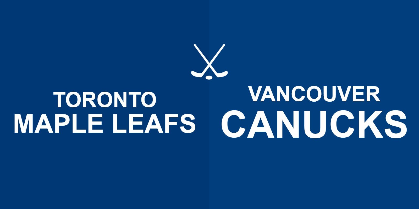 Maple Leafs vs Canucks