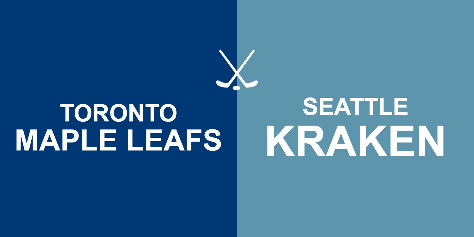 Maple Leafs vs Kraken