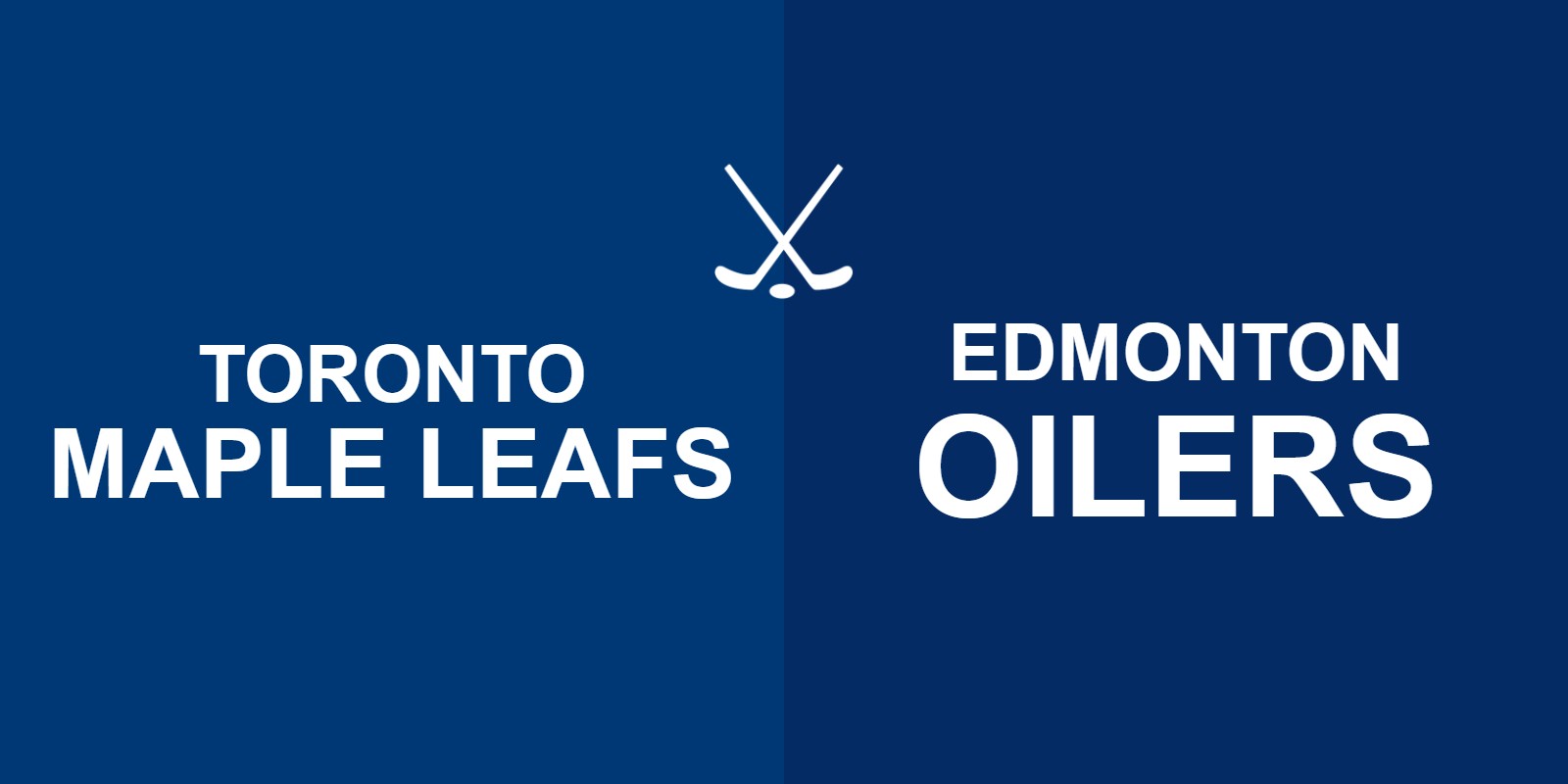 Maple Leafs vs Oilers
