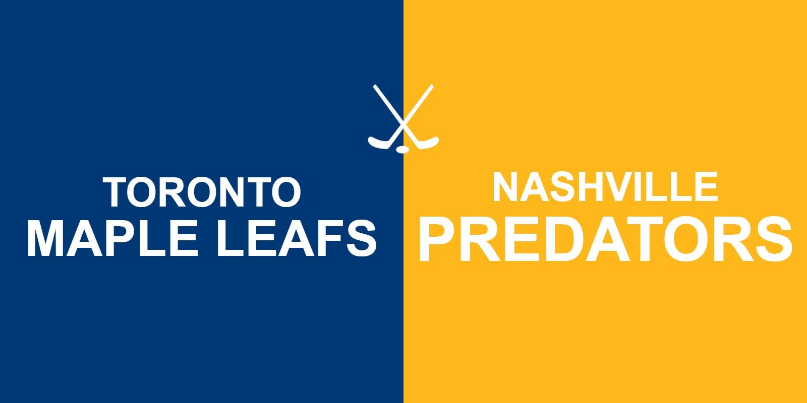 Maple Leafs vs Predators