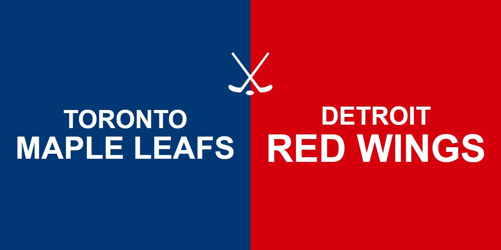 Maple Leafs vs Red Wings