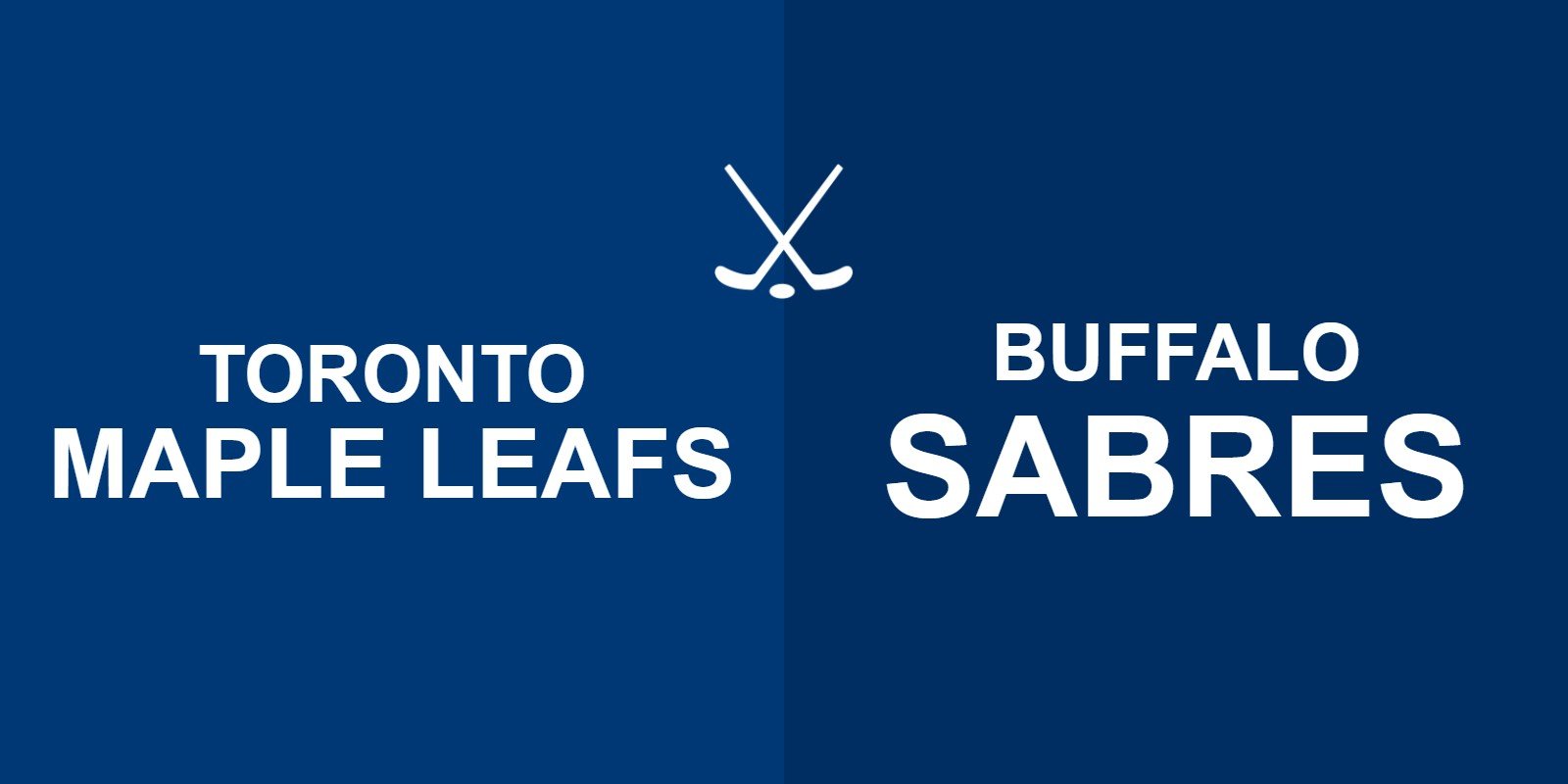 Maple Leafs vs Sabres