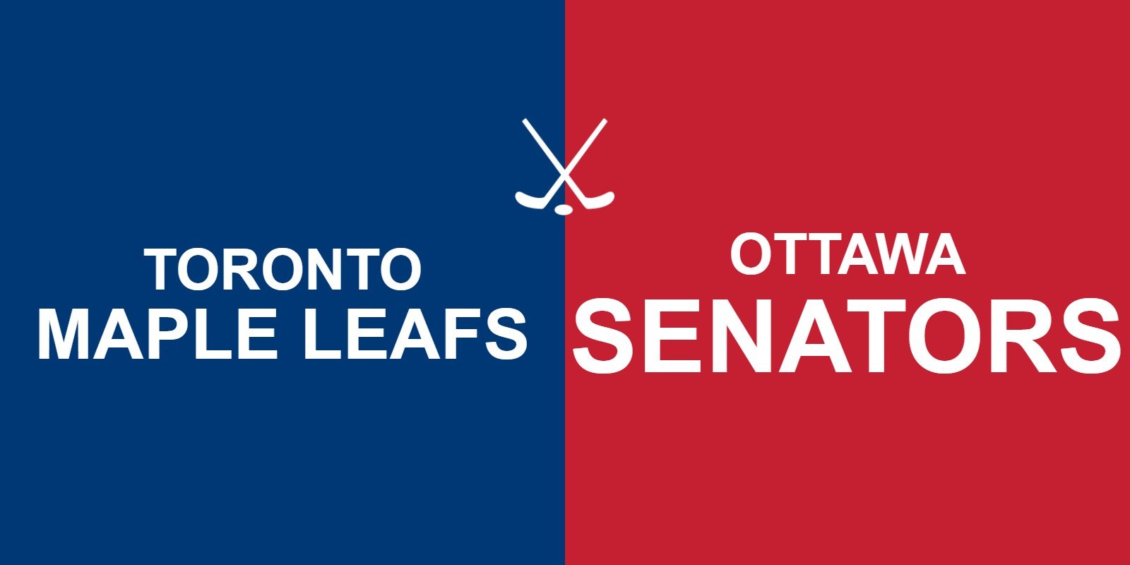 Maple Leafs vs Senators