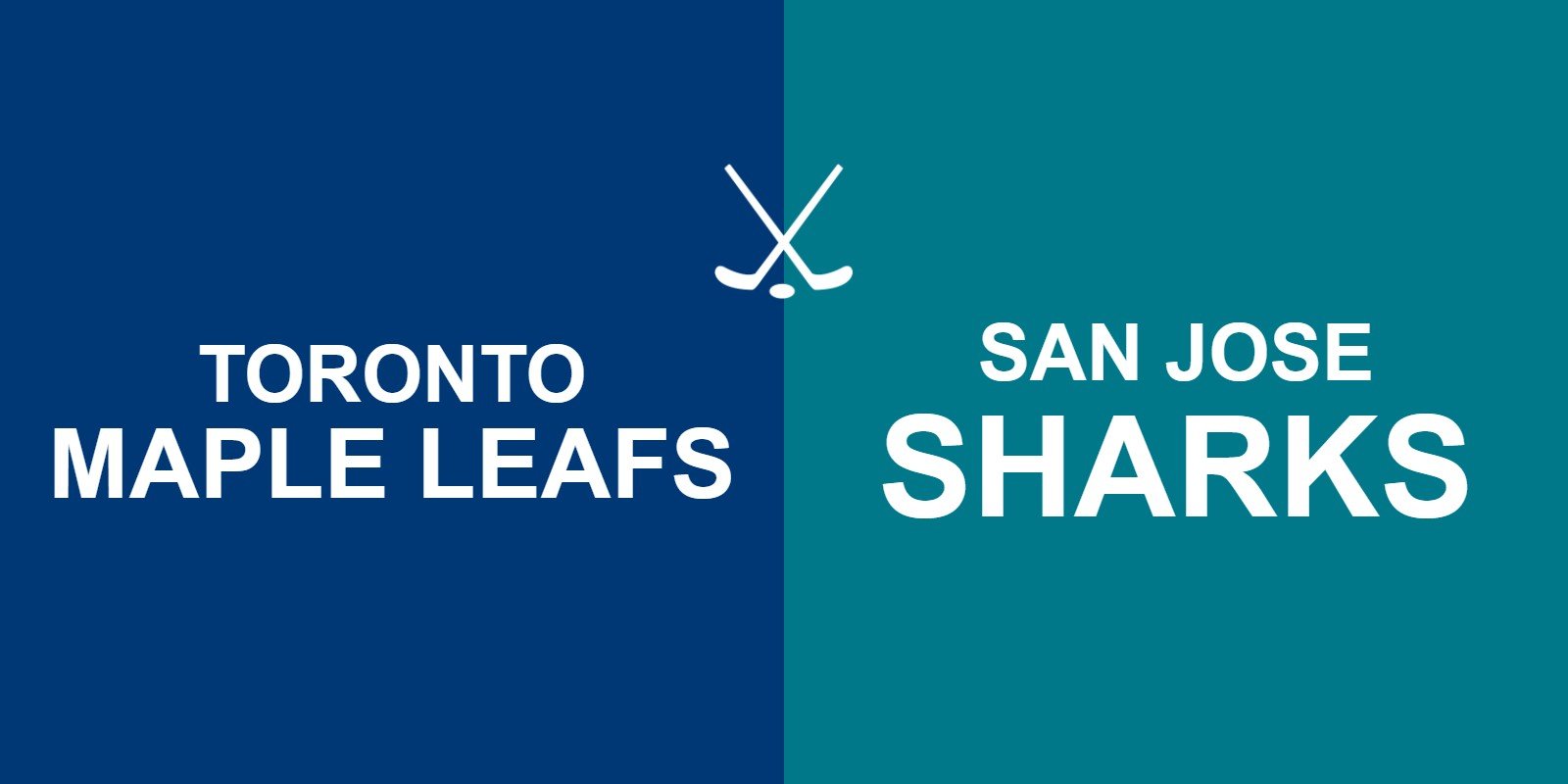 Maple Leafs vs Sharks