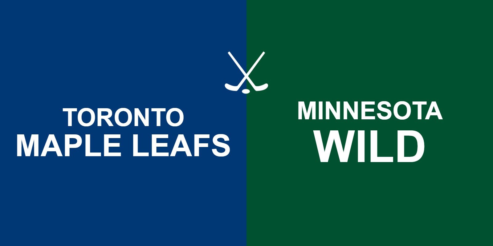Maple Leafs vs Wild