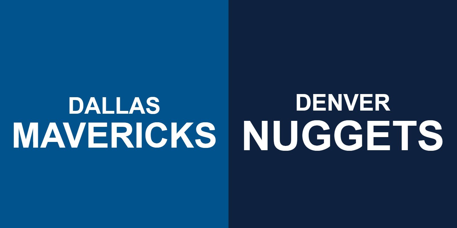Mavericks vs Nuggets