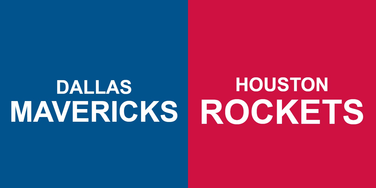 Mavericks vs Rockets