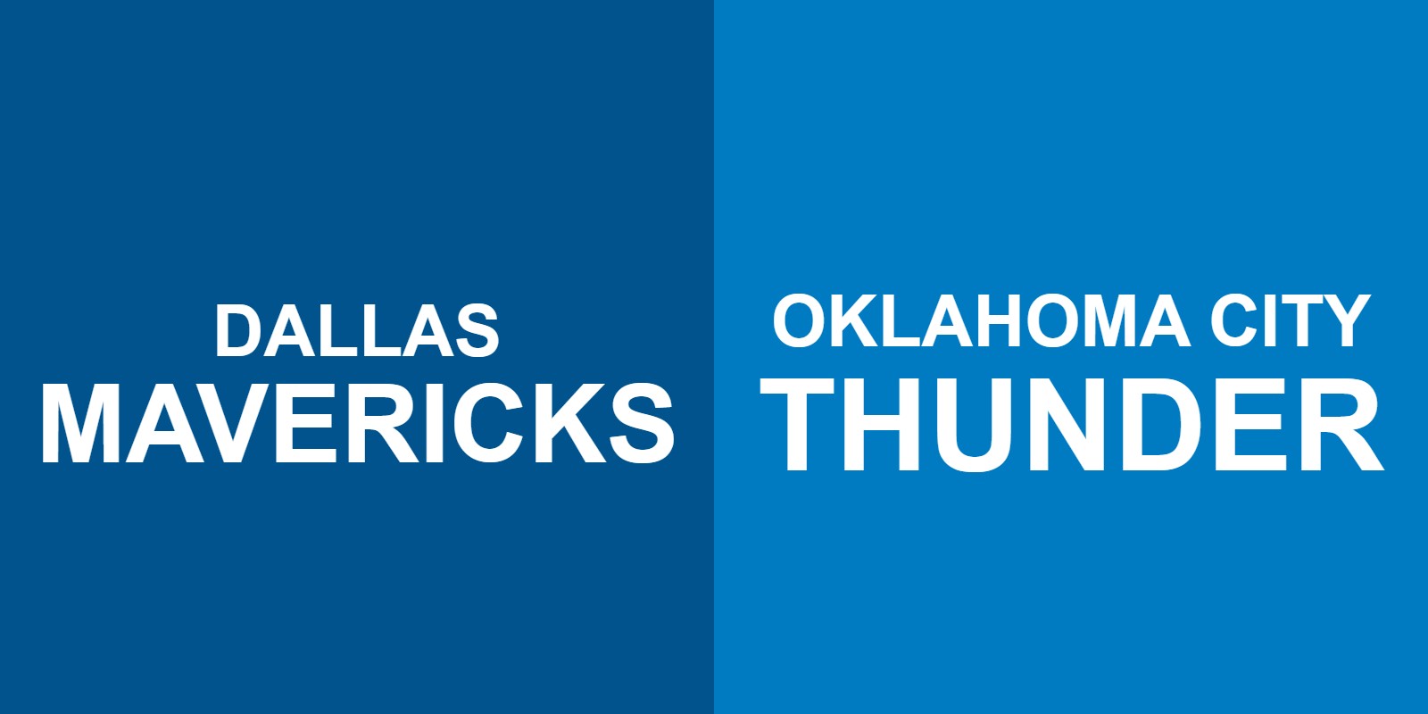 Mavericks vs Thunder