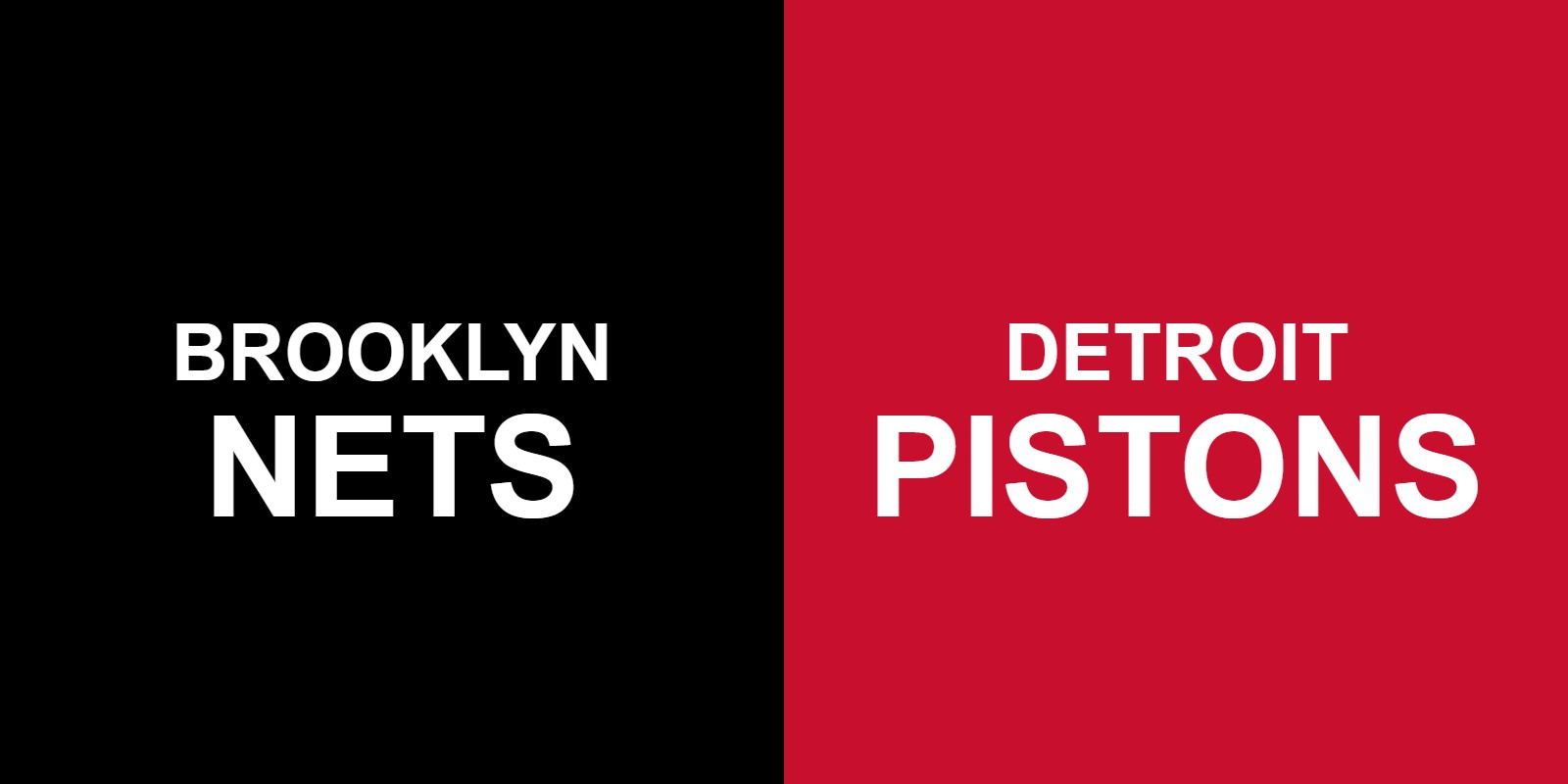 Nets vs Pistons
