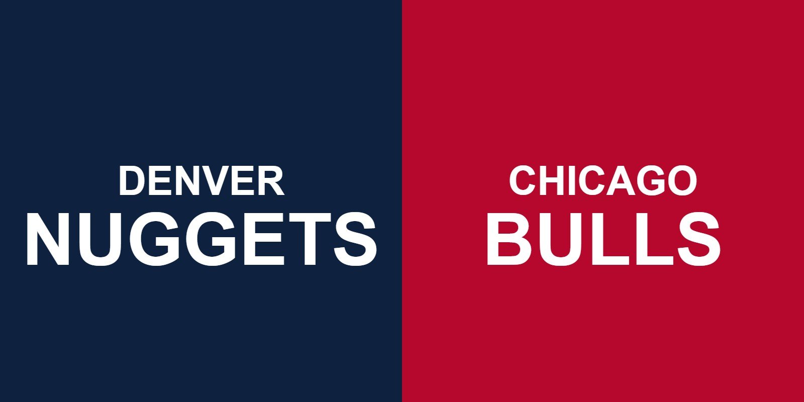 Nuggets vs Bulls