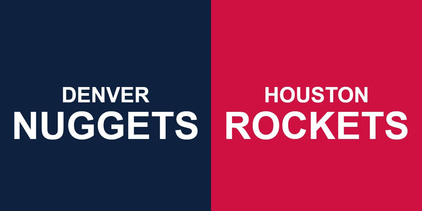 Nuggets vs Rockets