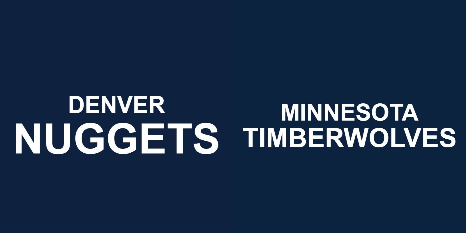 Nuggets vs Timberwolves Tickets