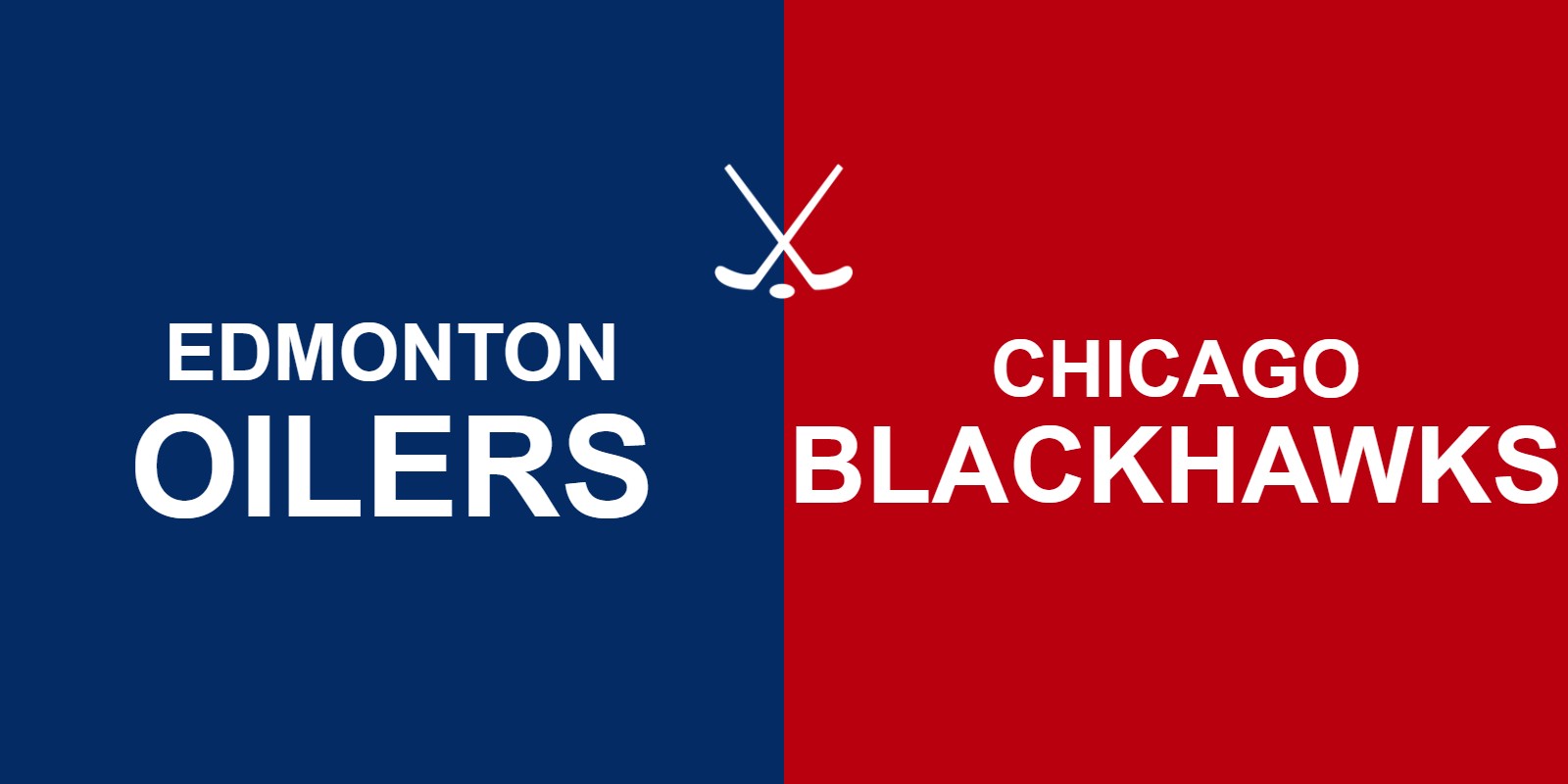 Oilers vs Blackhawks