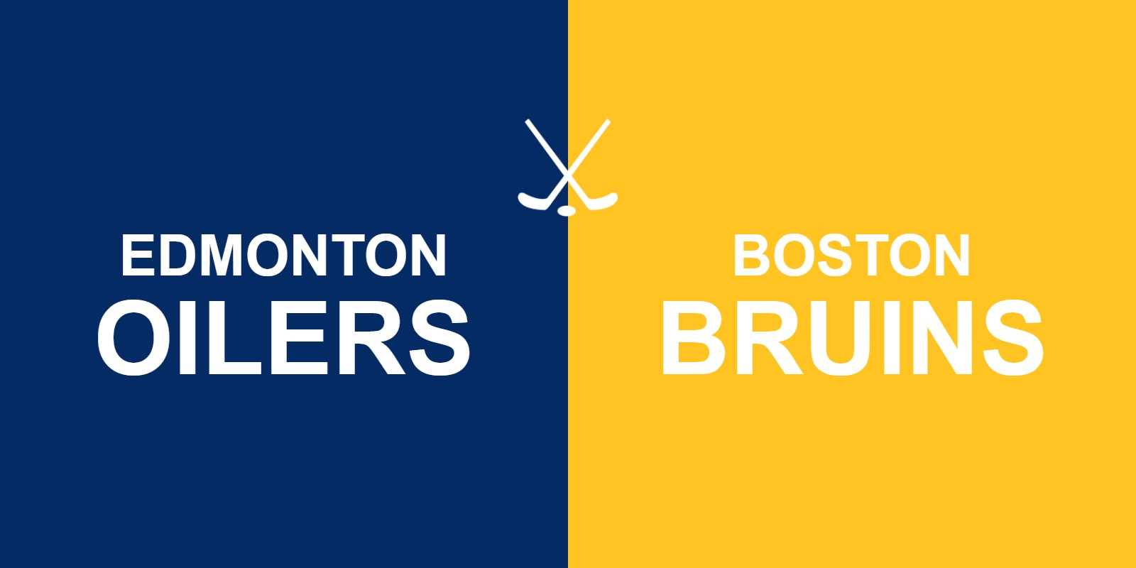 Oilers vs Bruins