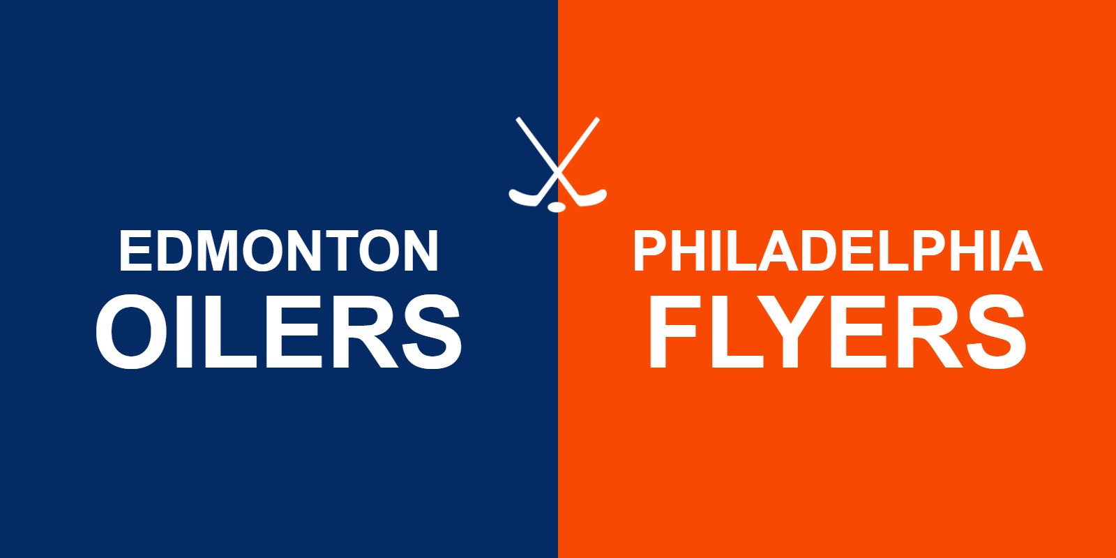 Oilers vs Flyers