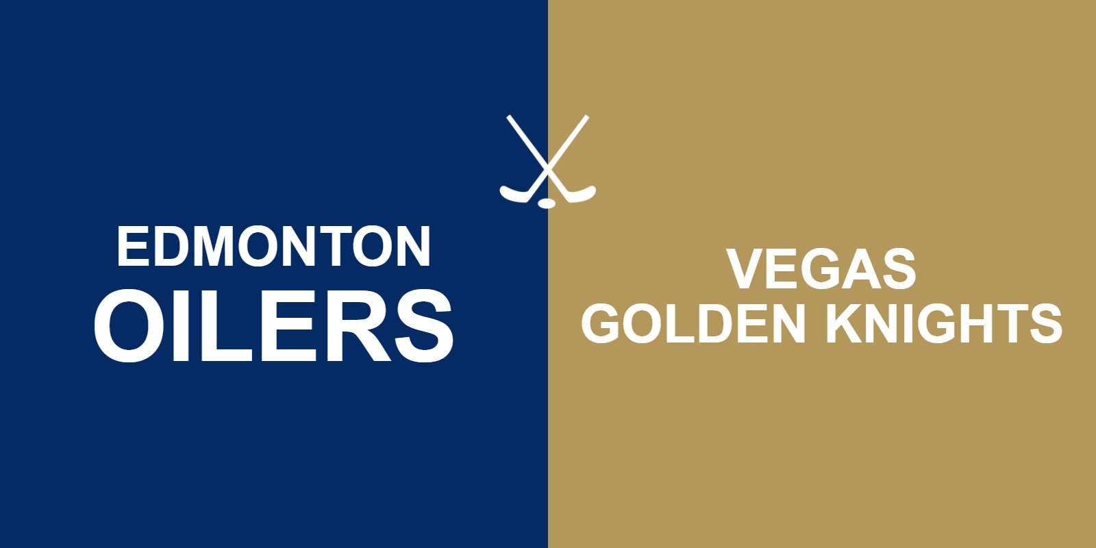 Oilers vs Golden Knights