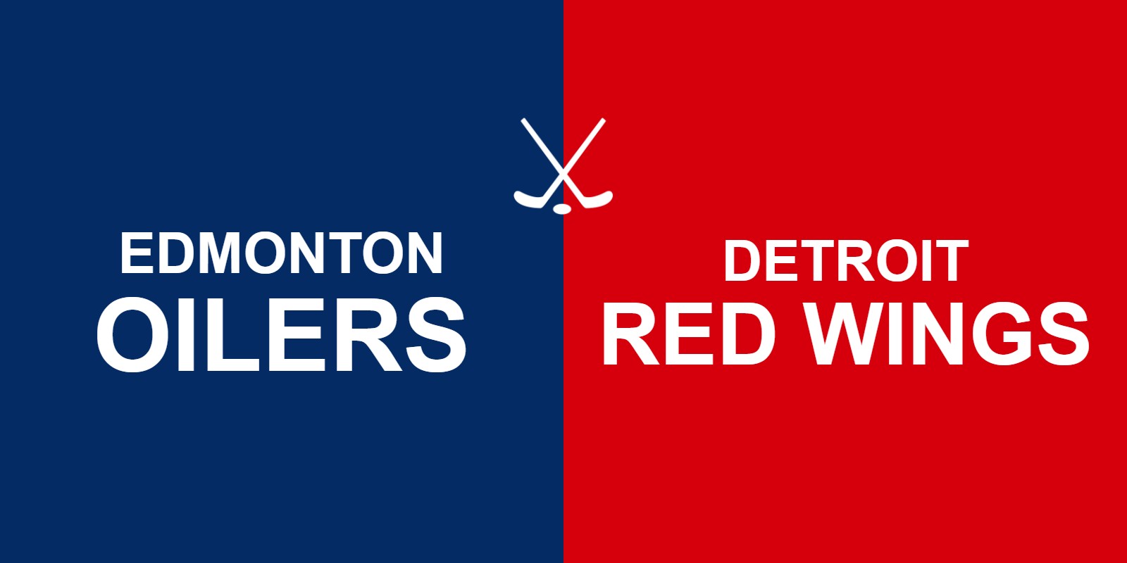 Oilers vs Red Wings