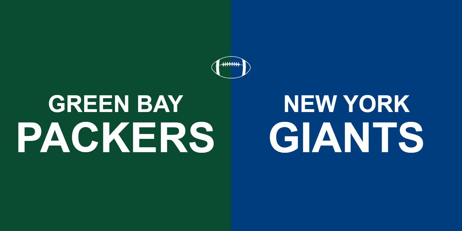 Packers vs Giants