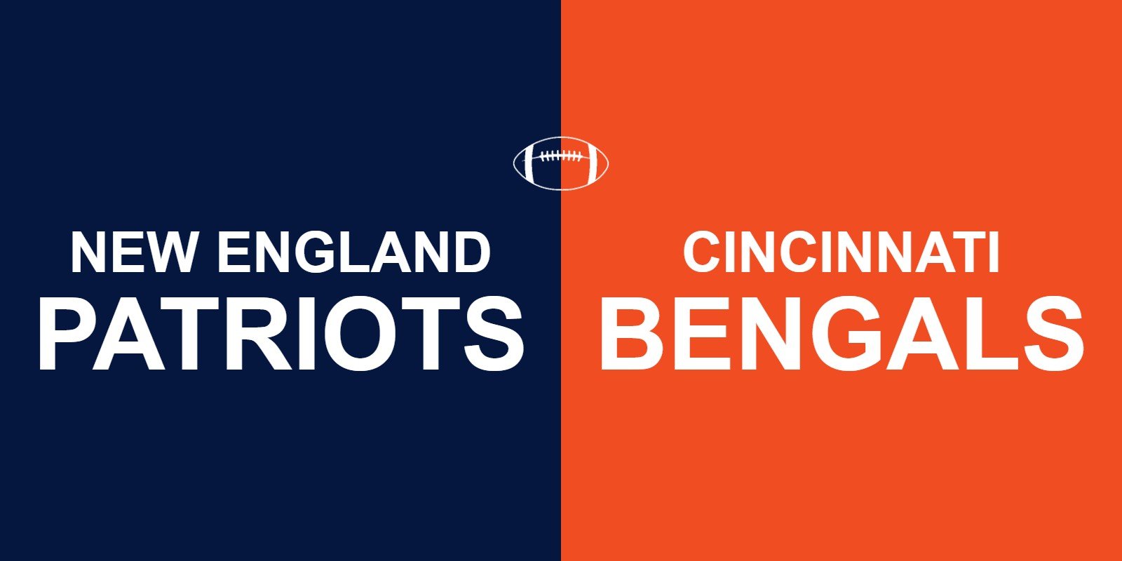 when do the patriots play the bengals