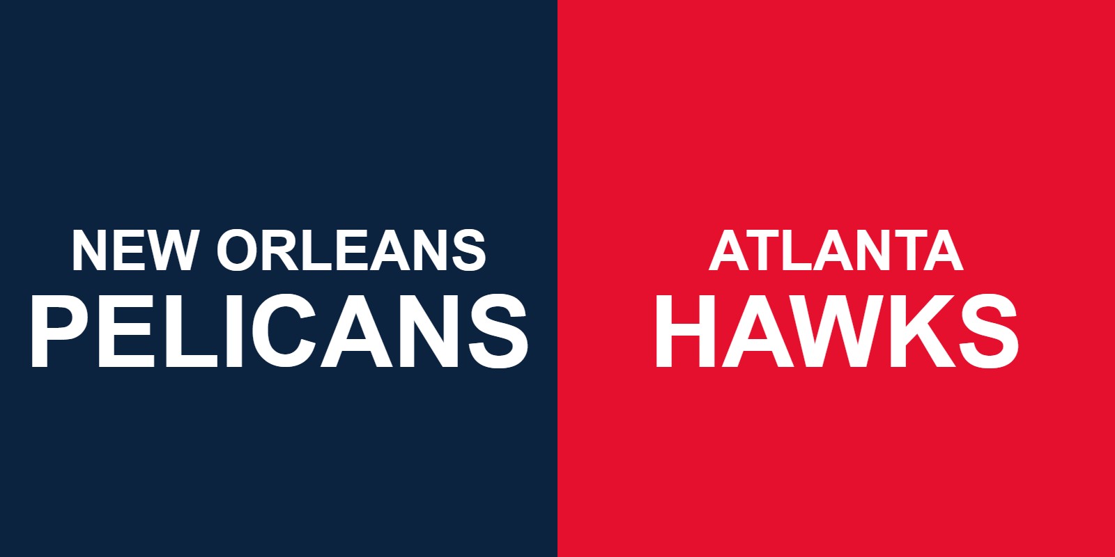 Pelicans vs Hawks