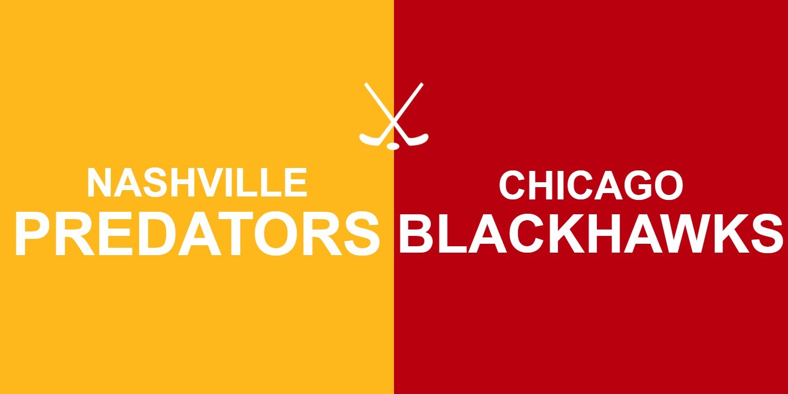Predators vs Blackhawks